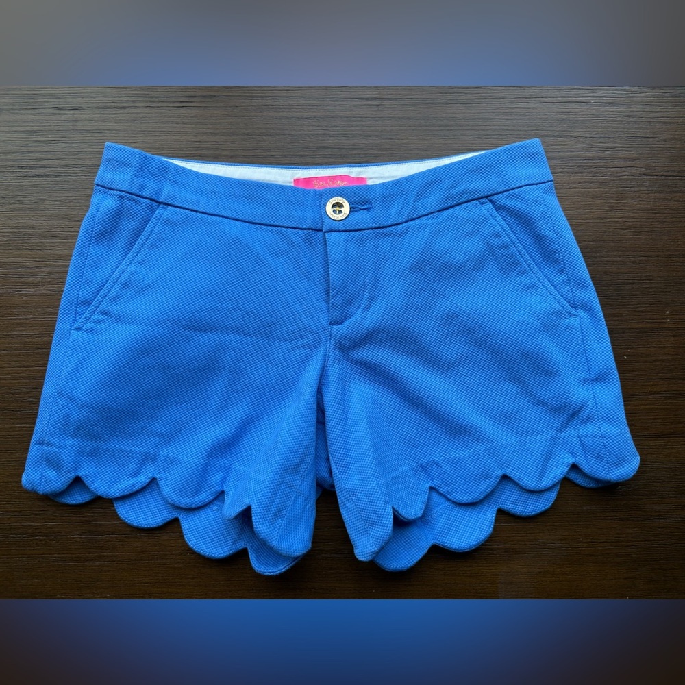 Lilly Pulitzer, Buttercup Stretch Short in Bennet Blue, NWT, Size 0